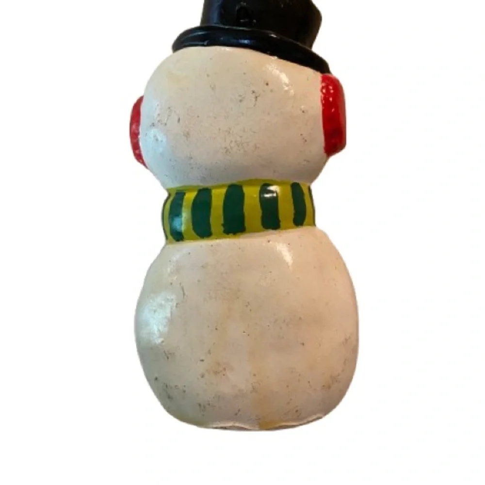 Vintage Figurines Ornaments 4” Japan Angel Snowman Santa Kitschy Christmas